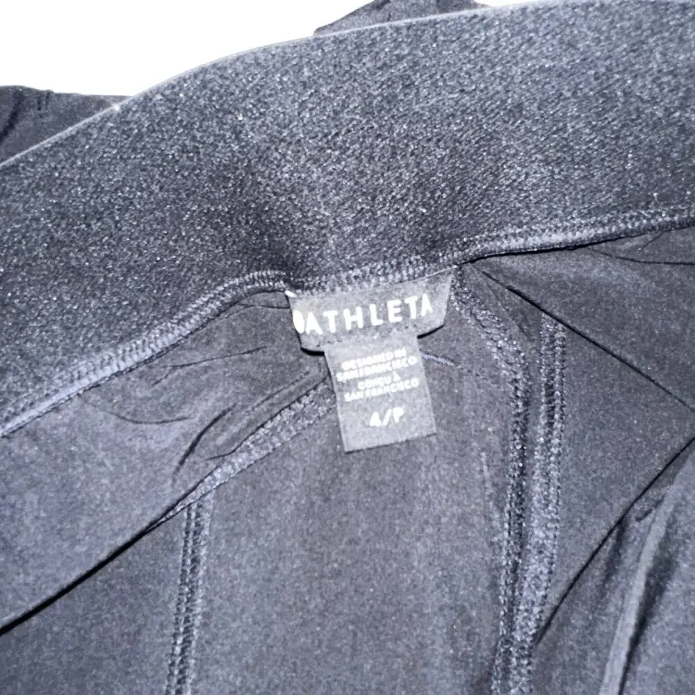 Athleta Womens Size 4 Black Elastic Waist Lounge Pant